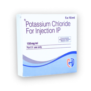 Potassium Chloride Injection IP 150mg/ml (5 x 10ml) - Heilsa Life Sciences