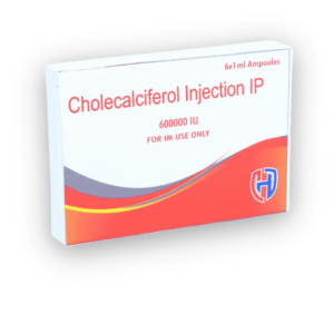 Cholecalciferol Injection IP 600000 IU (6 x 1ml Ampoules) – Heilsa Life Sciences